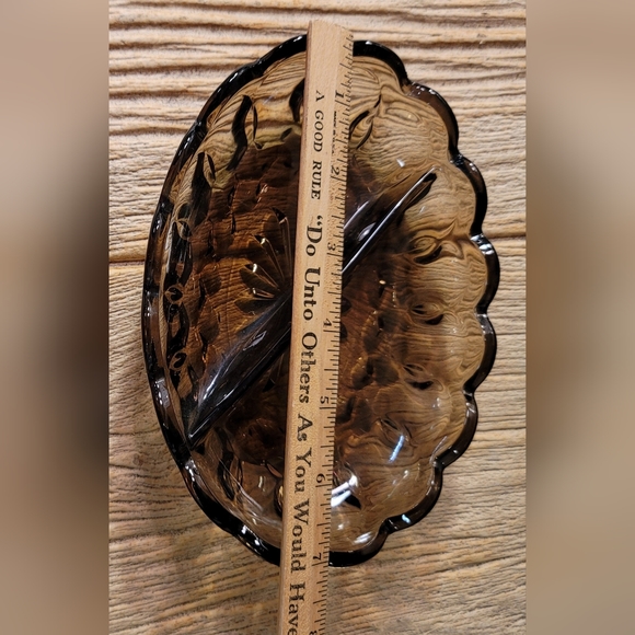 Vintage Tawny Brown Anchor Hocking Pickle Dish - Picture 2 of 5